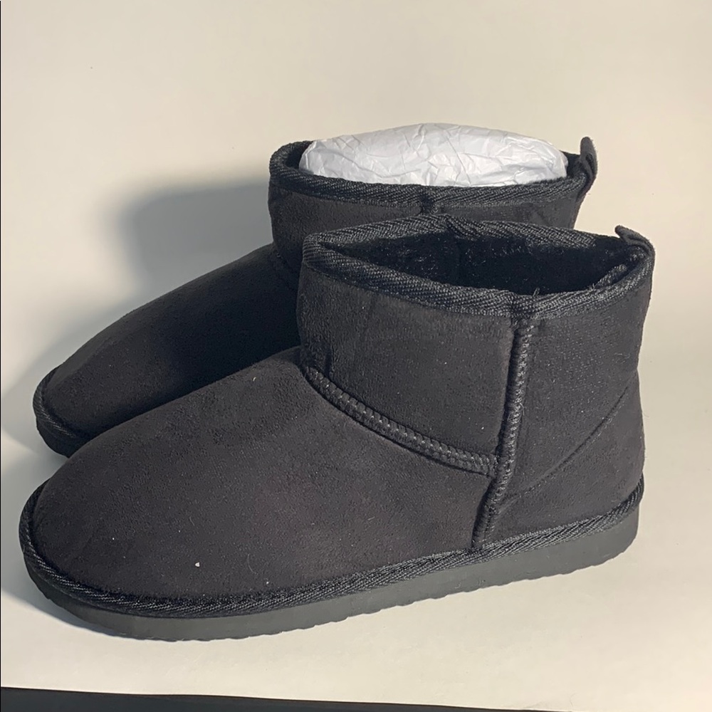 MIA Syndee Black Ankle Boots - Size 8